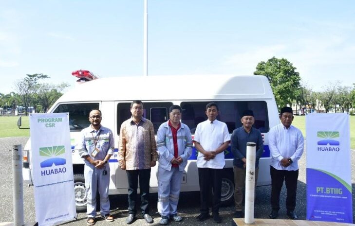 Pemda Morowali Terima Bantuan Satu Unit Mobil Ambulance Dari PT BTIIG