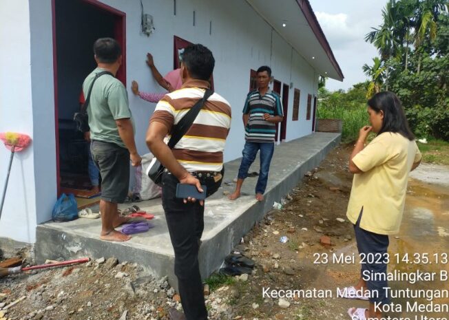 Warga Ucapkan Terimakasih kepada Kapolsek Tuntungan dan Kanit Reskrim