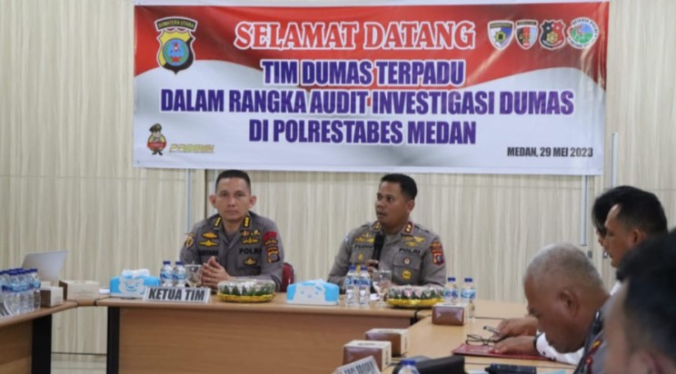  Lanjuti Investigasi Dumas, Itwasda Polda Sumut Kunker ke Polrestabes Medan