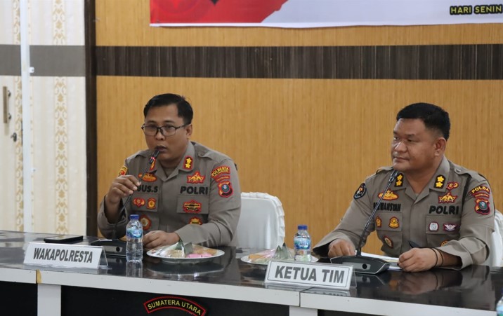  Polresta Deli Serdang Sambut Kunjungan Tim Asistensi Kinerja Bid Humas Polda Sumut