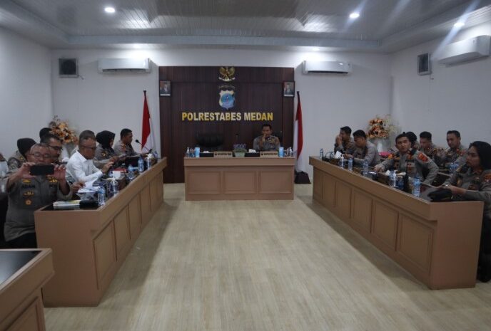  Wakapolrestabes Medan Pimpin Rapat Persiapan HUT Bahayangkara 2023