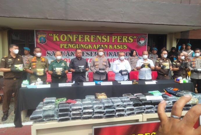 Polrestabes Medan Musnahkan Narkoba Senilai Rp 150 Miliar, Kombes Valentino: Gempur Habis Peredaran Sabu di Medan