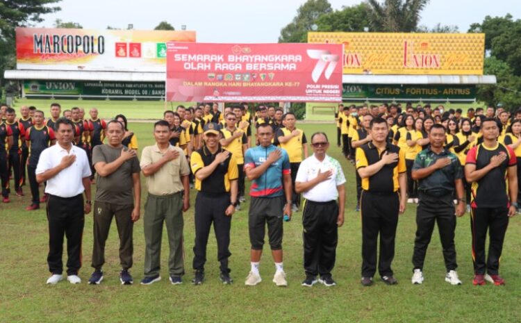  Jelang HUT Bhayangkara Ke-77, TNI-Polri Bersama Pemerintah Simalungun-Siantar Gelar Semarak Olahraga Bhayangkara