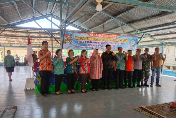 TP PKK Provinsi Sumut Monitoring ke Desa Sukarame