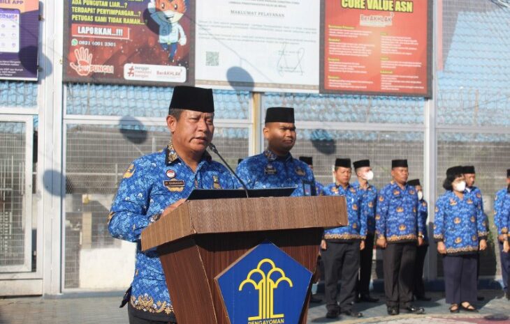 Gunakan Baju Korpri, Lapas Binjai Gelar Upacara Kesadaran Nasional