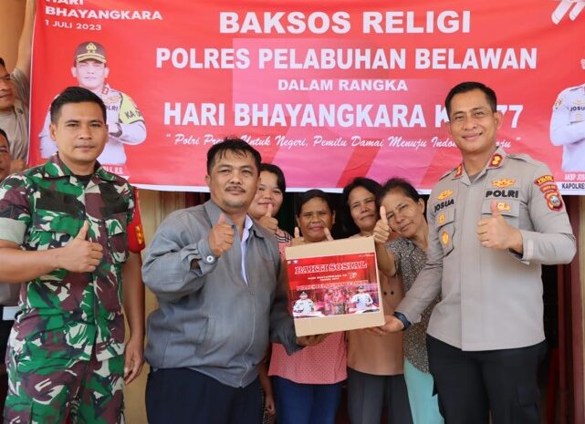 Hari Bhayangkara Ke–77, Polres Pelabuhan Belawan Gelar Bakti Religi