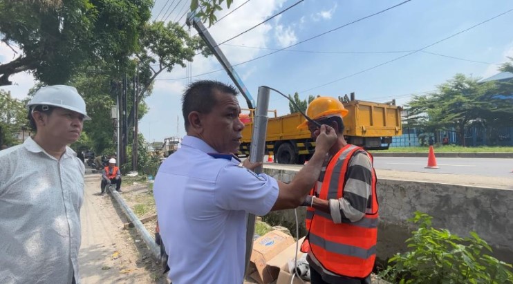 Wujudkan Medan Terang, Dishub Medan Pasang 569 Unit LPJU Baru di 21 Kecamatan