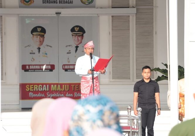  Upacara Peringatan Hari Lahir Pancasila di Pemkab Sergai Berlangsung Khidmat