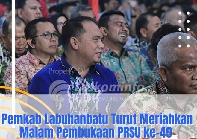 Bupati Labuhanbatu Meriahkan Malam Pembukaan PRSU Ke-49