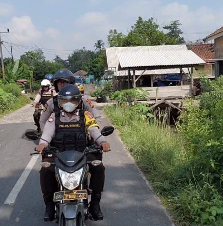  Jaga Kamtibmas Jelang Pilkades Serentak Tahun 2023, Polsek SS III Gelar Patroli Hunting dan Sambangi Cakades