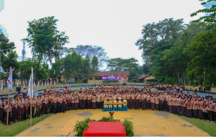 Seribuan Anggota Pramuka Ikuti Raimuna Medan di Taman Cadika