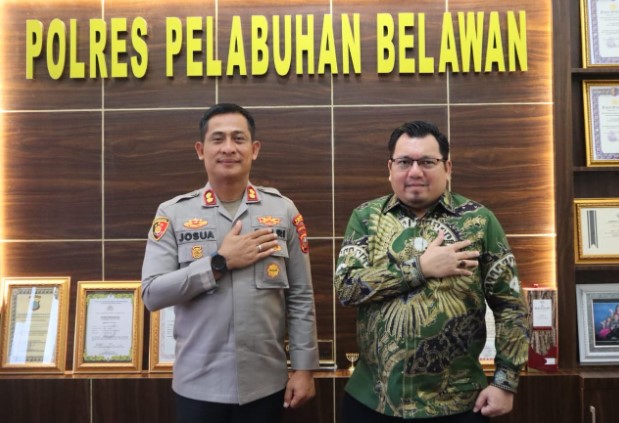  Kapolres Pelabuhan Belawan Terima Kunjungan Tenaga Ahli Utama Kantor Staf Presiden