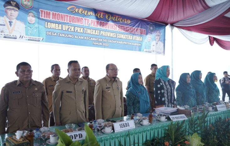 Sekda Asahan Ikuti Monitoring Lomba UP2K PKK Tingkat Provinsi Sumatera Utara