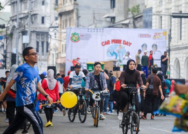  Ragam Aktifitas Warga di Car Free Day Kota Medan