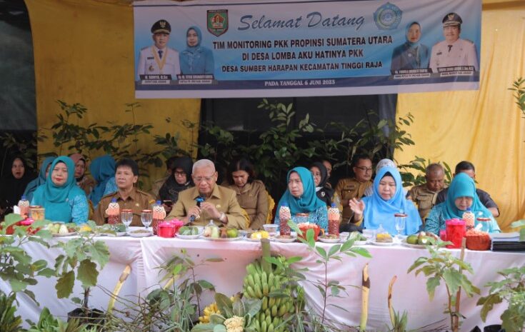  Tim Monitoring TP PKK Provsu Kunjungi Desa Sumber Harapan