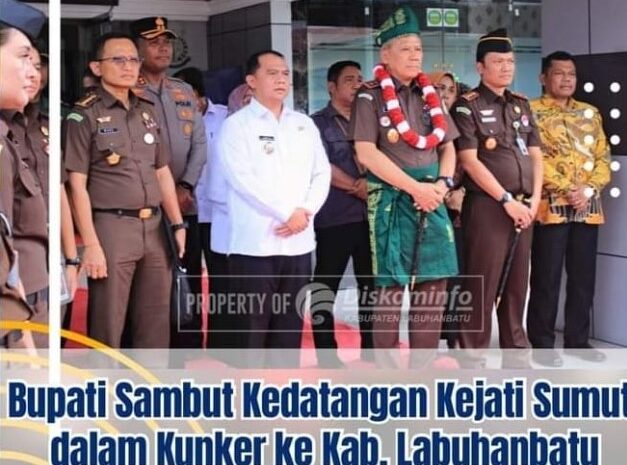 Resmikan Gedung PTSP Kejaksaan, Bupati Labuhanbatu Sambut Kunker Kajatisu