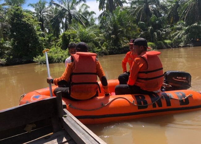 Dimangsa Buaya, BPBD Labura Cari Keberadaan IRT