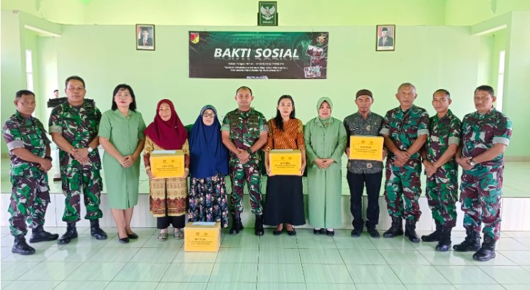 Sambut HUT Ke-65 Kodam XIII/Merdeka, Kodim 1311/Morowali Gelar Donor Darah dan Bagikan Sembako Kepada Warakuri