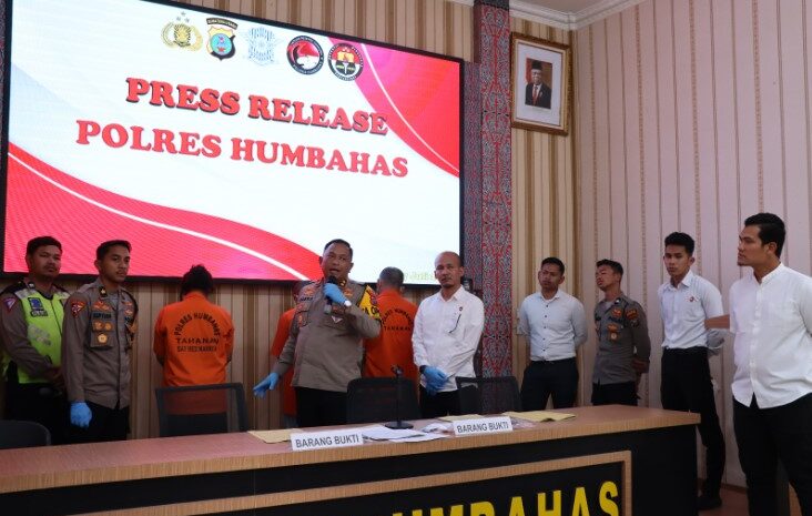  Polres Humbahas Ungkap Kasus Sabu dan Tabrak Lari