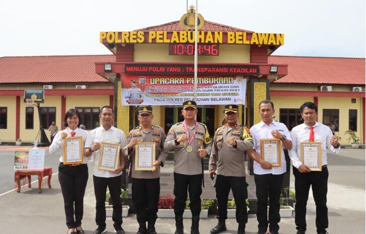  Polres Pelabuhan Belawan Gelar Upacara Pemberian Reward dan Pembukaan Pelatihan Teknis Kepolisian Serta Perayaan Ulang Tahun Personil