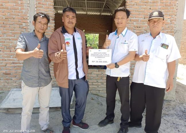 PTPN IV Kebun Marjandi Salurkan Bantuan CSR Pembangunan Masjid Al-Barokah