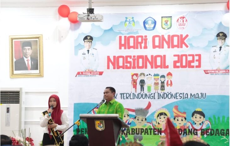  Di Peringatan HAN 2023, Bupati Sergai Ajak Seluruh Pihak Lindungi dan Penuhi Hak-Hak Anak