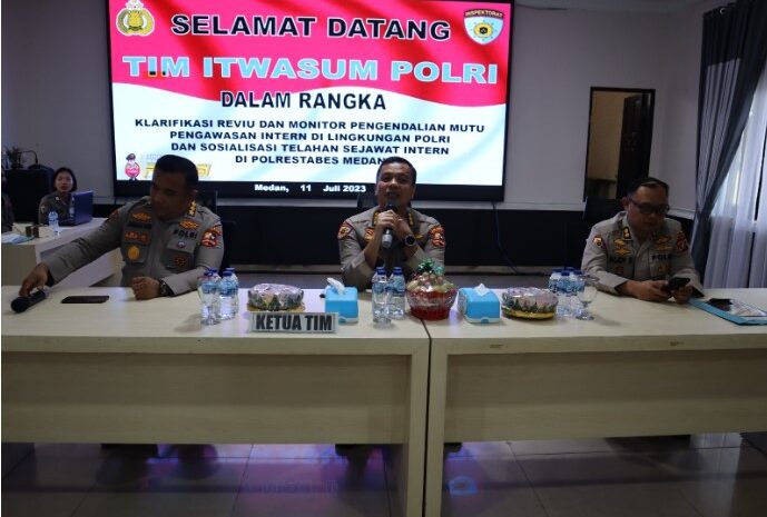  Polrestabes Medan Gelar Klarifikasi dan Monitor Pengendalian Mutu Pengawasan di Lingkungan Polri