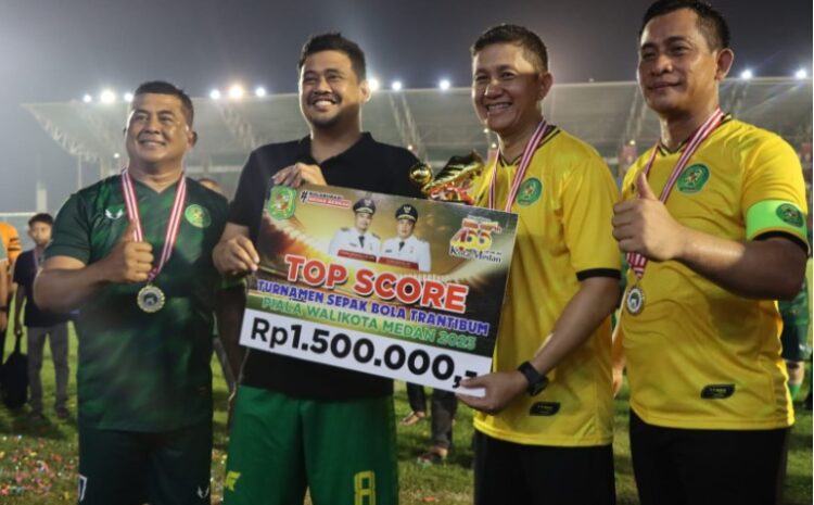  Turnamen Sepakbola Trantibum Wali Kota Medan: Polri Raih Juara 2, Kapolrestabes Top Skor