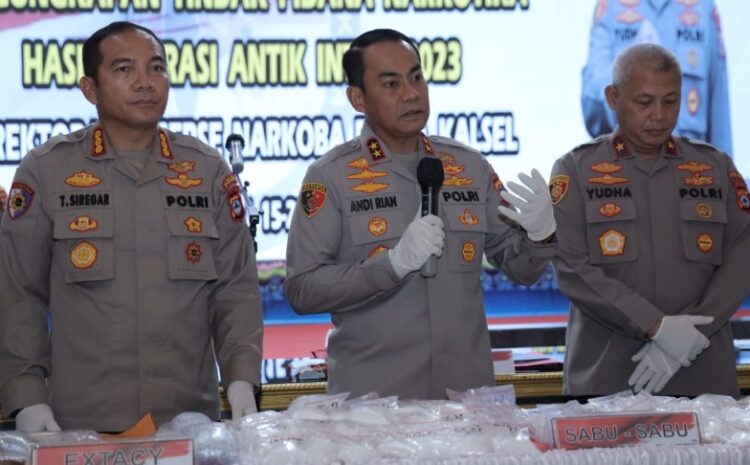  Operasi Antik Intan 2023, Polda Kalsel Amankan 236 Tersangka dan Sita Narkoba Berbagai Jenis