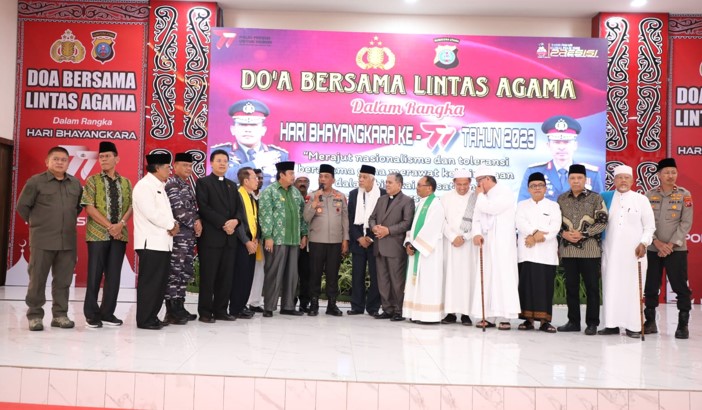  Polda Sumut Gelar Doa Bersama Lintas Agama Sambut HUT Bhayangkara Ke-77