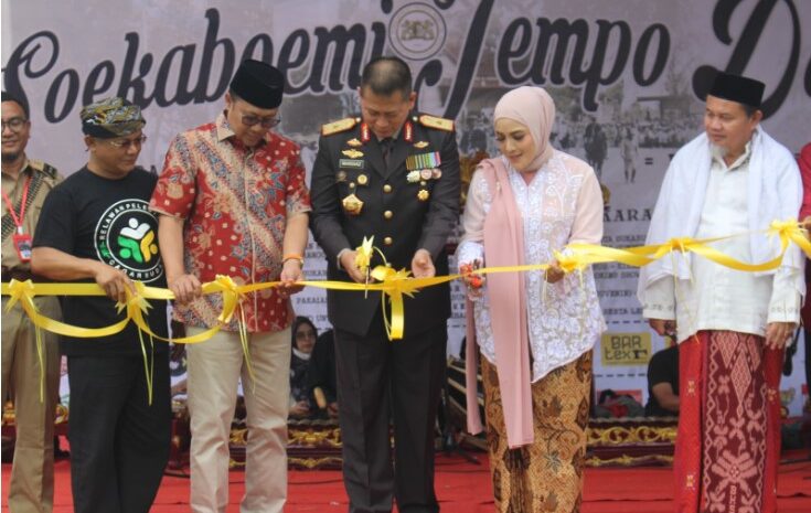 Meriahkan Hari Bhayangkara Ke 77, Setukpa Lemdiklat Polri Gelar Event Soekaboemi Tempo Doeloe