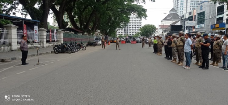  Jaga Kamtibmas Aman dan Kondusif, Polrestabes Medan Gelar Patroli Skala Besar