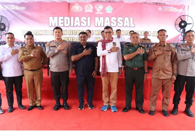 Polres Simalungun Gelar Restoratif Justice Massal, 64 Perkara Didamaikan