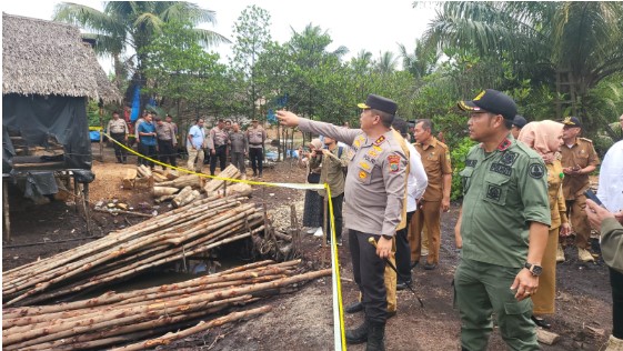  Polda Sumut Gerebek Penggundulan Hutan Bakau, Pabrik Arang di Medan Diburu