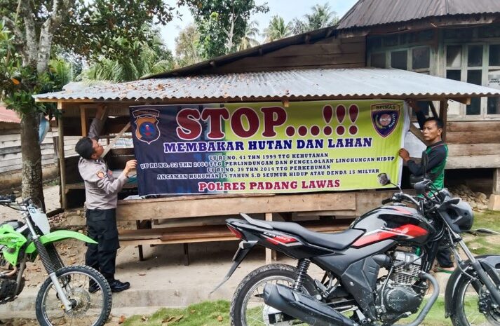 Kapolres Palas Imbau Masyarakat Jangan Bakar Hutan