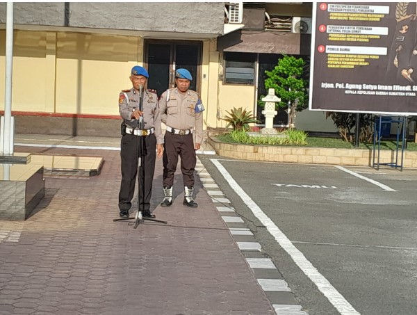  Kasi Propam Polrestabes Medan Tekankan Kepada Anggota Hindari Pelanggaran dan Tidak Disiplin