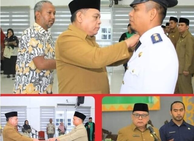  Sekdakab Labuhanbatu Lantik 38 Pejabat Administrator, Pengawas dan Fungsional