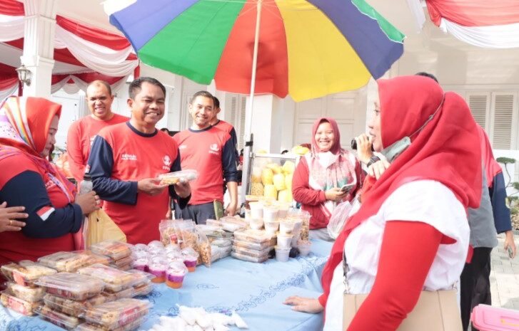  Sambut HUT Ke-78 RI, Pemkab Sergai Gelar Jalan Santai dan Bazar UMKM Kuliner