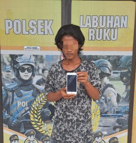 Pencuri Handphone di Kamar Gudang Ikan Diciduk Polsek Labuhan Ruku