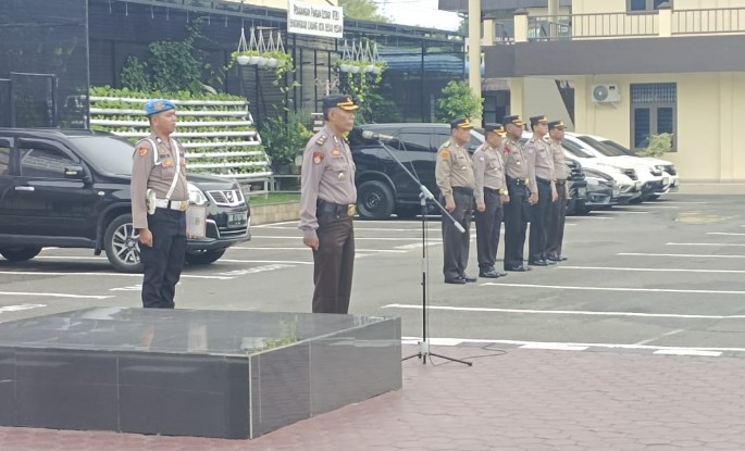  Gelar Apel Rutin, Kompol Silaen: “Persiapkan Diri Jelang Kunjungan Presiden dan HUT RI”