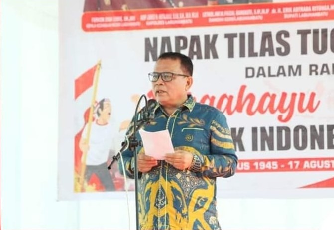  Sekdakab Labuhanbatu Hadiri Napak Tilas Tugu Juang 45