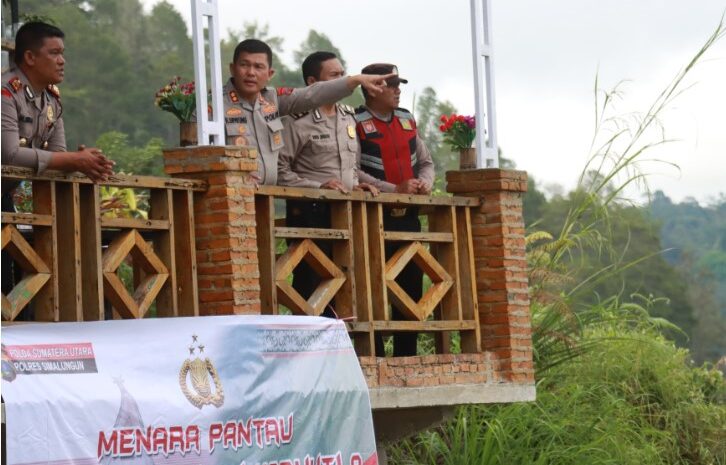  Polres Simalungun Dirikan Manara Pantau Tingkatkan Penanganan Karhutla