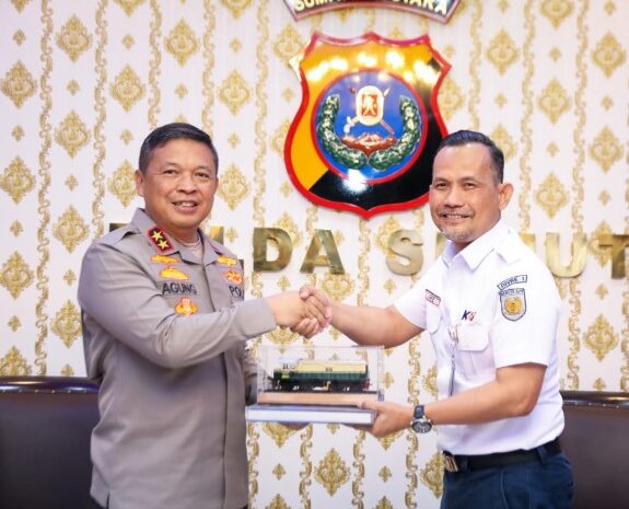 Polda Sumut dan PT KAI Bersinergi Ciptakan Ruang Publik Aman