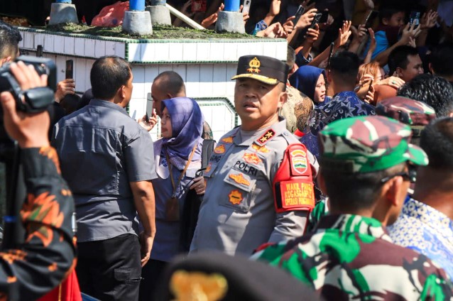  Kapolda Sumut Amankan Kunjungan Presiden di Kota Binjai