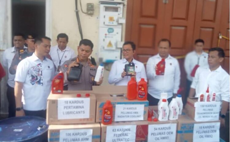  Polda Sumut Gerebek Home Industri Oli Palsu