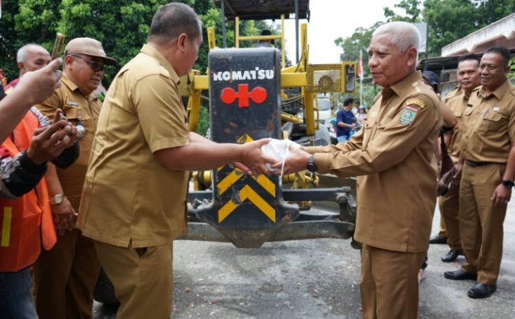  Letakkan Batu Pertama Pembangunan Jalan, Bupati Asahan Berharap Dapat Tingkatkan Ekonomi