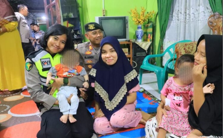 Polres Labuhanbatu Kunjungi Anak Pengidap Stunting