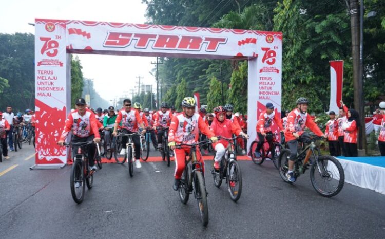 Sambut Hut RI Ke-78, Bupati Asahan Ikuti Fun Bike