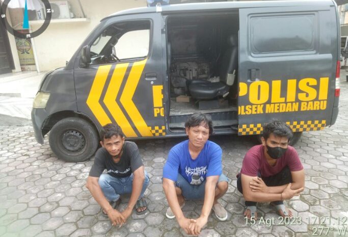  Polsek Medan Baru Amankan 3 Jukir Liar Meresahkan