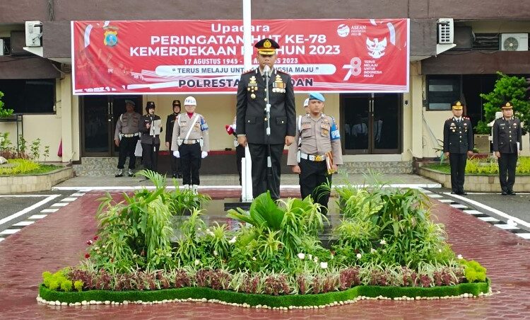  Wakapolrestabes Medan Pimpin Upacara Peringatan HUT Ke-78 Kemerdekaan Indonesia